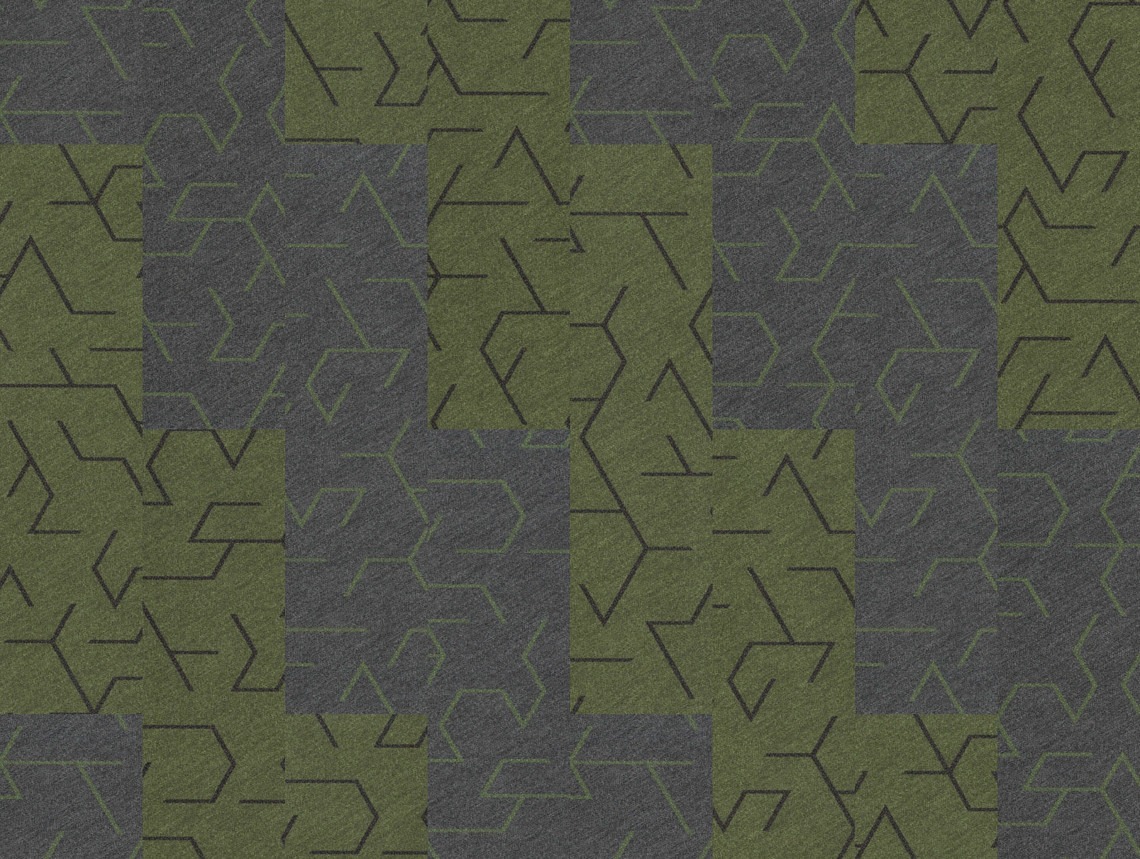 Flotex Planks Triad - 131013 green line